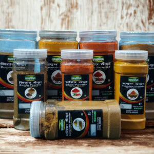 Roshnabilash Food অর্গানিক মসলা কম্বো প্যাক – হলুদ, মরিচ, ধনিয়া ও জিরা